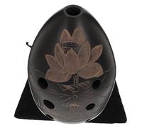 ANDRESLAD Portable Pear-shaped Pottery Ocarina Mini Musical Instrument for Beginners Lightweight Easy to Play Ethereal Sound Birthday Random Color