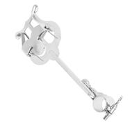 ANDRESLAD Portable Piccolo Music Stand Silver Adjustable Knob Folding Music Folder Holder Compact Instrument Accessory for Flutists Practicing and Performing