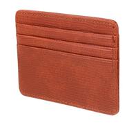 ANDRESLAD PU Grain Card Holder Sleeve for Id Credit Business Cards Scratch-Resistant Compact Protector Practical Brown Lizard Texture Wallet for Daily Use