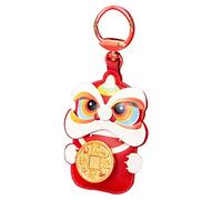 ANDRESLAD Pu Lion Shape Keychain Pendant Cute Cartoon Design for Bags Backpacks and Luggage Multi-Purpose Accessory for Festive Occasions Unique Chinese Style Key