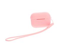 ANDRESLAD Pure Color Silicone Earbuds Case Compatible with Airpods Pro Protective Earphone Sleeve with Precise Charging Port Shock-absorbing Wireless Earbud Cover Easy to Clean Pink