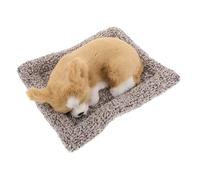 ANDRESLAD Realistic Plush Chihuahua Car Dashboard Ornament with Soft Mat Easy to Install Puppy Car Interior Decoration for Dog Lovers