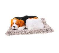 ANDRESLAD Realistic Simulation Dog Car Dashboard Ornament with Activated Charcoal Padding for Odor Absorption Cute Animal Decoration for Car Interior and Home Large Beagle Plush Style