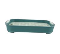 ANDRESLAD Rectangular Bunny Cage Litter Box with Mesh Bottom for Rabbit Guinea Pig Hamster Training Potty Lightweight Pet Toilet for Indoor Outdoor Use Prevents Feet Stuck Suitable for Small