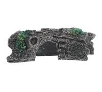 ANDRESLAD Reptile Hide Cave Resin Tree Hole Lizard Hideout Terrarium Habitat Décor Shelter for Gecko, Bearded Dragon, Snake, Tortoise Tanks