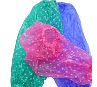 ANDRESLAD Reusable Waterproof PVC Oversleeve 5 Pairs, Oilproof Plastic Arm Sleeve Covers for Home and Office Protection Random Color Random Color