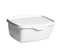 ANDRESLAD Sealed Wet Tissue Storage Box with Lid Portable Lightweight Tissue Container for Bathroom and Desktop Dustproof White Organizer for Wet Wipes and Toilet Paper