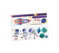 ANDRESLAD Self-Adhesive Sticker Set Solar System Theme Height Chart Boys and Girls Dec