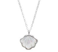 ANDRESLAD Shell Fritillar Necklace for Women Retro Collarbone Chain Jewelry Shell Pendant Chic Boho Design for Summer Beach Outfits