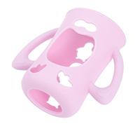 ANDRESLAD Silicone Baby Bottle Cover New Born Baby Bottles Accessory Pink Safe Material Minimalist Look Present