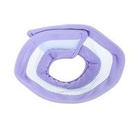 ANDRESLAD Soft Cat Recovery Cone Collar, Breathable Purple Pet Neck Protector, Adjustable Size S, Anti-licking Kitten Cone for Post-surgery Healing