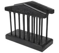 ANDRESLAD Solid Wooden Napkin Holder with Retro Diner Design Building-Inspired Decorative Stand for Table Farmhouse Style Napkin Dispenser Compact Kitchen and Restaurant Centerpiece