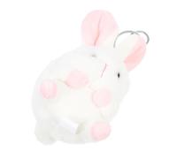 ANDRESLAD Squishy Little White Rabbit Keychain Plush Bunny Keychain Adorable Rabbit Toys for Travel Party Decorations