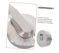 ANDRESLAD Stainless Steel Bathroom Stall Door Latch with Vacant Occupied Privacy Indicator Public Restroom Partition Lock Easy to Install Privacy Lock for Toilet Doors