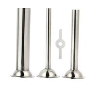 ANDRESLAD Stainless Steel Sausage Stuffer Funnels Set Non-Rusting Meat Grinder Accessories with Bracket for Household Meat Mincer Sausage Maker Tools