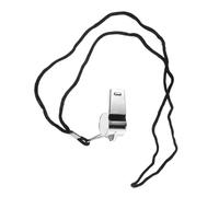 ANDRESLAD Stainless Steel Soccer Whistle Metal Craft Sports Whistle Pendant Small Lightweight Referee Emergency Survival Signal with Hanging Lanyard for Outdoor Activities Random Color