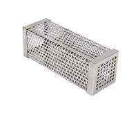 ANDRESLAD Stainless Steel Square Bbq Pellet Smoker Tube for Cold and Hot Smoking Compatible with Gas Electric Charcoal Grills Outdoor Barbecue Supplies for Enhanced Smoke Flavor