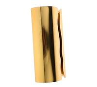 ANDRESLAD Stainless Steel Tissue Box Holder Decorative Metal Napkin Cover with Hollow Side Window for Bathroom Vanity Bedroom Tabletop Gold Wave Design and Easy-clean Paper Cover