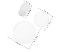 ANDRESLAD Stethoscope Replacement Diaphragm and Silicone Kit with Threaded Earpieces, Pediatric and Adult Medical Accessories for Cardiology Diagnostics