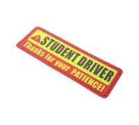 ANDRESLAD Student Driver Magnet for Car Reflective Learner Driver Sign Weatherproof Magnetic Safety Warning Plate Easy Install Removable Sticker