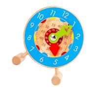 ANDRESLAD Teaching Clock for Educational Cognition Learning Tool Colorful Shape Sorting Puzzle for Boys and Montessori Fine Motor Skills Practice Kindergarten Classroom Use