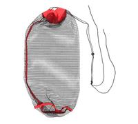 ANDRESLAD Thickened Fish Guard Basket with Drawstring and Ground Stake Nylon Mesh Fishing Net for Raising Fish Crabs Shrimp and Lobster Wear-resistant Protective Cage for Random Color