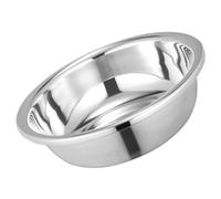 ANDRESLAD Thickened Stainless Steel Basin Large Mixing Bowl Household Washing Basin with Anti-Slip Flat Bottom for Kitchen Vegetable Washing and Food Preparation