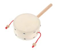 ANDRESLAD Traditional Monkey Drum for Orff Early Education Percussion Instrument Sheepskin Musical Lightweight Handheld Rattle Drum for Creative Play