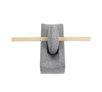ANDRESLAD Traditional Stone Mill Tea Grinder Manual Hand Crank Spice and Coffee Bean Crusher Compact Desktop Kitchen Tool for Authentic Flavor Preservation and Versatile Use