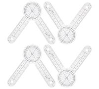 ANDRESLAD Transparent Medical Goniometer Protractor Foldable Orthopedic Angle Ruler for Body Measurement Physical Therapy and Knee Bend Assessment
