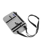 ANDRESLAD Travel Neck Wallet Light Grey RFID Blocking Passport Holder with Multiple Compartments for Men for Women Secure Travel Pouch for Cash for Cards for Tickets Convenient Neck Strap