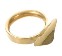 ANDRESLAD Trumpet Valve Slide Finger Ring with Rest Metal Slide Pull Handle Trumpet Finger Accessory Brass Musical Instrument Replacement Part
