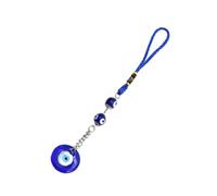 ANDRESLAD Turkish Evil Eye Charm Car Pendant Keychain Sturdy Metal Home Decor Blessing Protection