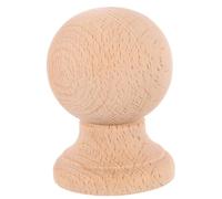 ANDRESLAD Unfinished Natural Hardwood Wood Ball Finial for Bed Posts and Staircase Caps Classic Roman-Inspired Decorative Wood Post Topper Versatile Furniture Finial