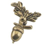 ANDRESLAD Vintage Acorn Drawer Knob Metal Single Hole Cabinet Pull for Dresser Wardrobe Cupboard Antique Style Decorative Furniture Handle Small for Home Decor