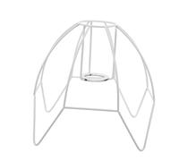 ANDRESLAD Vintage Crystal Lampshade Frame Iron Wire DIY Lamp Holder with E27 Socket for Table and Ceiling Lights, Handmade Retro Lamp Shade Brackets Suitable for Home Lighting Decor