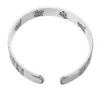 ANDRESLAD Vintage Mahjong Cuff Bracelet with Thirteen Wonders Design Unisex Open Bangle Jewelry Symbolizing Luck and Fortune for Year and Graduation Celebrations