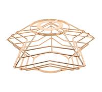 ANDRESLAD Vintage Pendant Shade Hollow Metal Wire Cage Lampshade Holder Star Shape for Ceiling Lamp DIY Five-Pointed Lamp Frame for Living Bedroom Dining Farmhouse Decor
