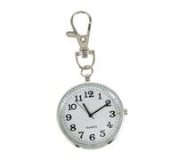 ANDRESLAD Vintage Quartz Pocket Watch Keychain Alloy Key Accessory Pendant for Nurses Doctors Paramedics Retro Design with Large Dial Stylish and Convenient Clip for Bags and Clothing