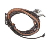 ANDRESLAD Vintage Western Cowboy Multi-layer Men Leather Bracelet with Cowboy Hat Boot Charms Lightweight Wrist Jewelry for Daily Wear and Themed Parties Stylish Idea