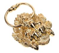 ANDRESLAD Vintage Zinc Alloy Lion Head Door Pull Handle Antique-Style Front Gate Decor Rust-Resistant Metal Door Handle with Matte Finish Classic Traditional Design