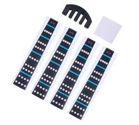 ANDRESLAD Violin Finger Guide Sticker for Beginners with Transparent Fretboard Markers Position Labels Practice Mute and Cleaning Cloth for Quiet Intonation Training Random Color