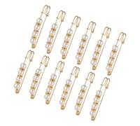 ANDRESLAD Waist Jeans Fashionable Brooch Safety Pins 12pcs Pearl Pins for Enhanced Fit and Style
