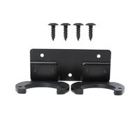 ANDRESLAD Wall-mounted Microphone Holder Double Slot Iron Stand Mic Support Rack for Ktv Singing and Performance with Metal Construction
