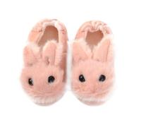 ANDRESLAD Warm Winter S Heel Protection Slippers Adorable Pink Bunny Plush Cozy Home Shoes Non-slip Soft Cotton Indoor Outdoor Footwear