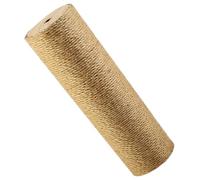 ANDRESLAD Wear-resistant Rope Wrapped Wooden Cat Scratching Post for Indoor Cats Bite-resistant Claw Scratcher Pole Lovely Indoor Scratch Post to Protect Furniture and Enhance Playtime