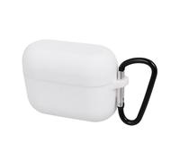 ANDRESLAD Wireless Earphone Case Silicone Cover Earbuds Lightweight Protective Shell with Anti-lost Hook Shockproof Dustproof Earbuds Protector in White Compatible with Wireless Earpiece