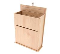 ANDRESLAD Wooden Bat House Shelter Three Outdoor Bat Box for Courtyard Backyard Easy to Install Design for Wildlife