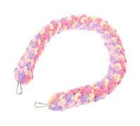 ANDRESLAD Woven Sugar Glider Climbing Rope with Hook Wear-resistant Hamster and Gerbil Accessory for Cage Hanging Safe Chew and Cage Decoration for Pets