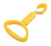 ANDRESLAD Yellow Semicircle Car Assist Handle Ring Made of Lightweight Plastic Abs, Easy to Install Grab Handle for Bus and Car, for Driving Support and Safety